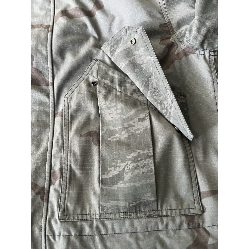 MARINE SERRÉ G/L Regenerate Cropped Camo Bomber Jacket Men's Size M / 48 Gray - Picture 6 of 15